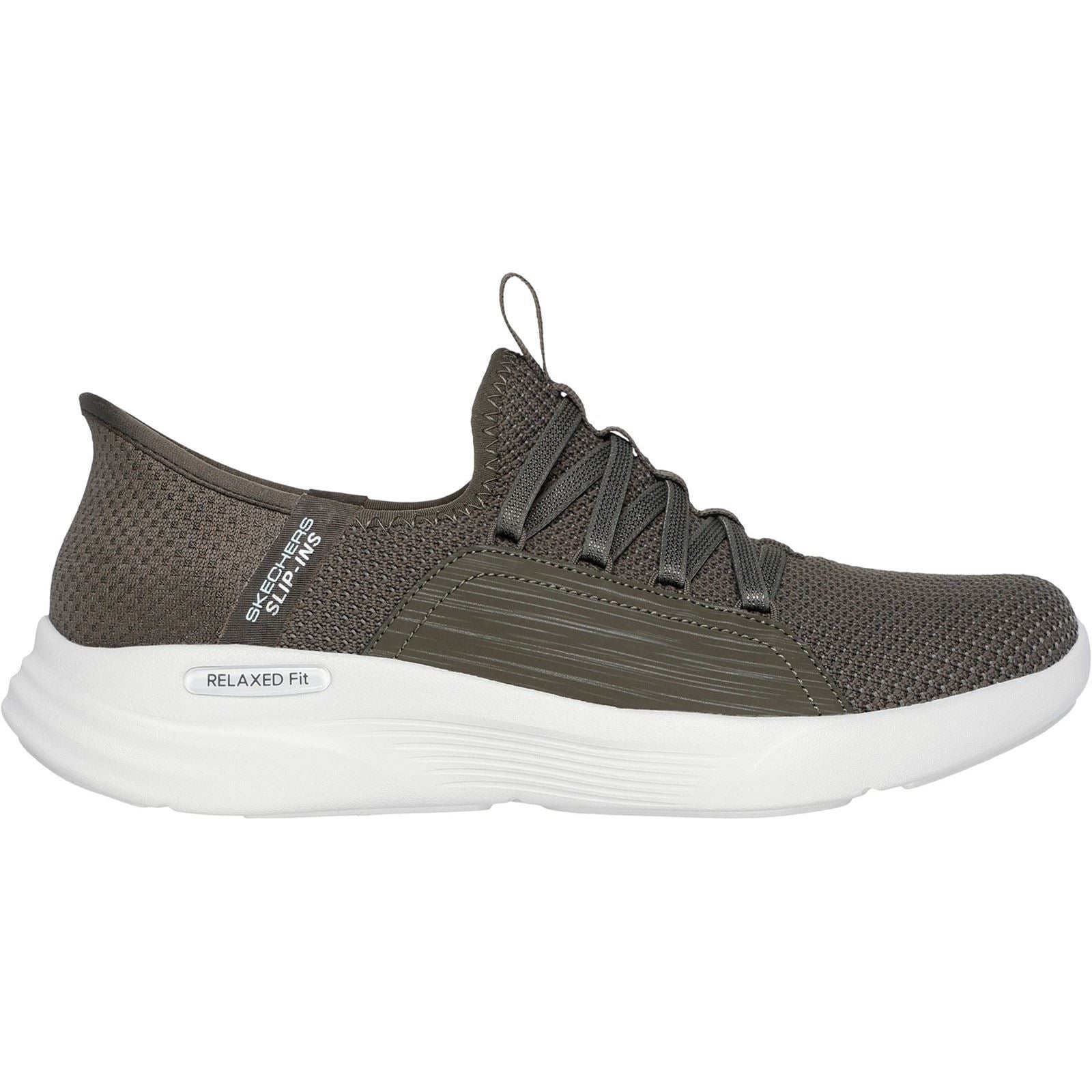 Skechers Relaxed Fit Sport - Ballet Chic Textile Women's Olive Trainers
