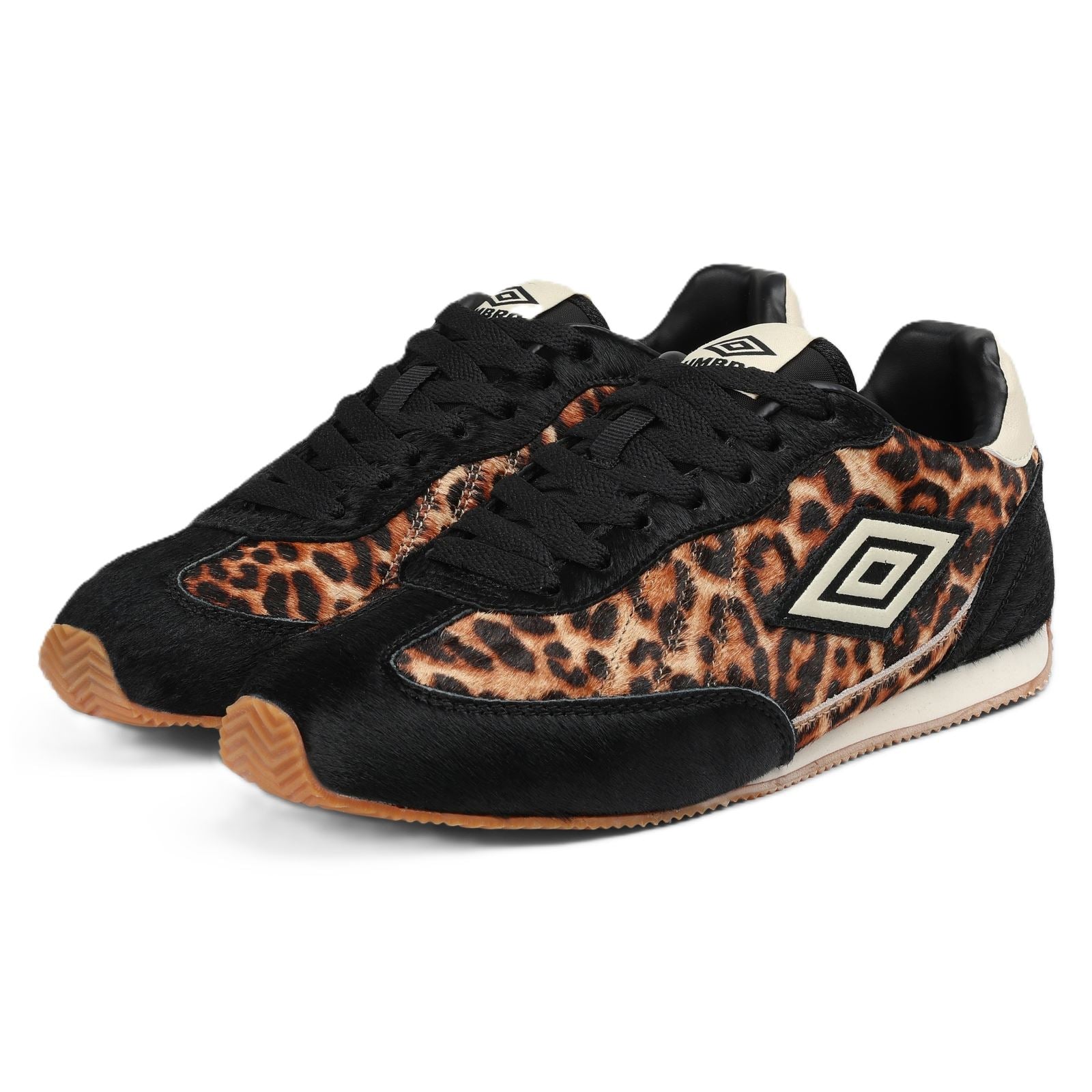 Umbro Clayton Leopard Black Trainers