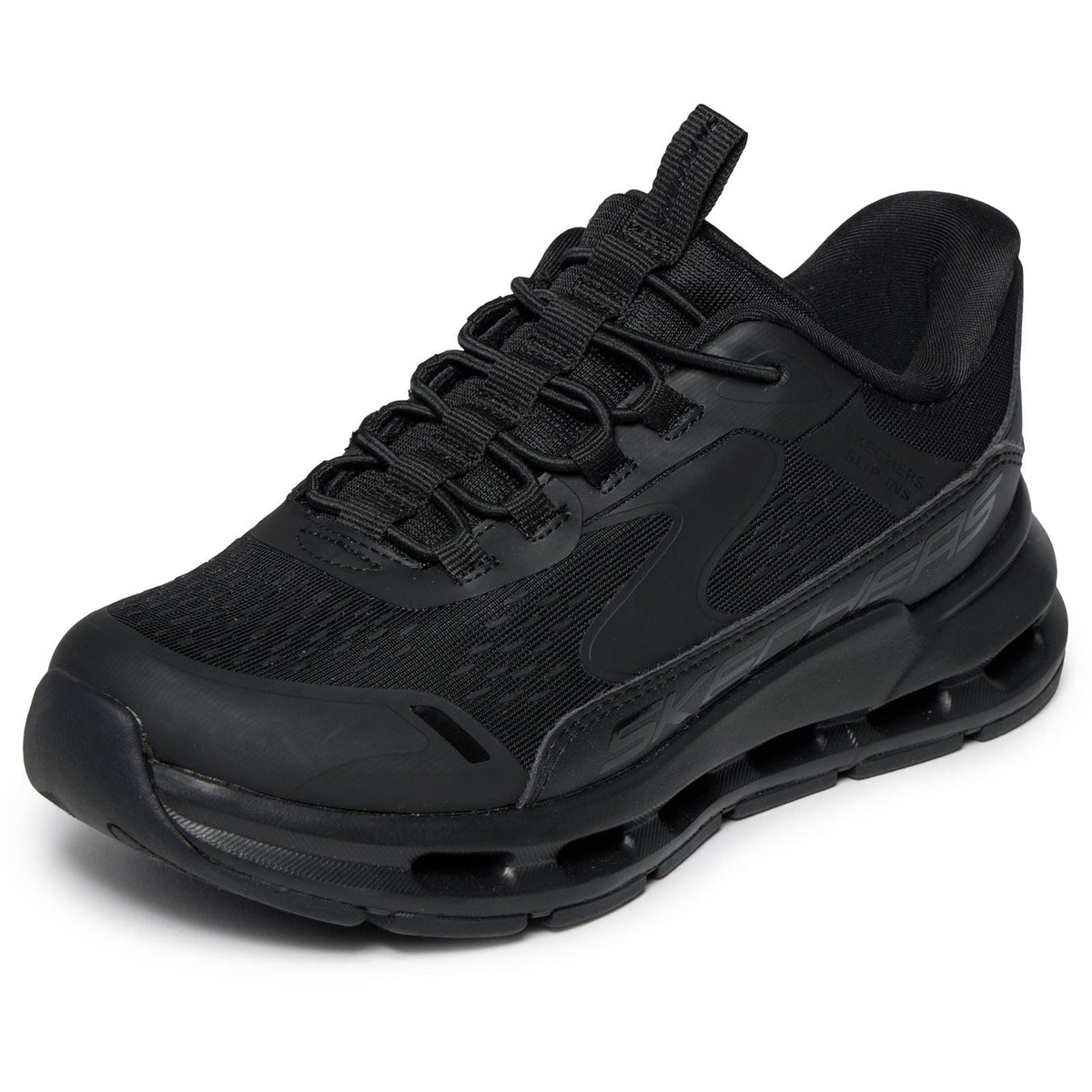 Skechers Glide Step Vista Lane Kids Black Trainers