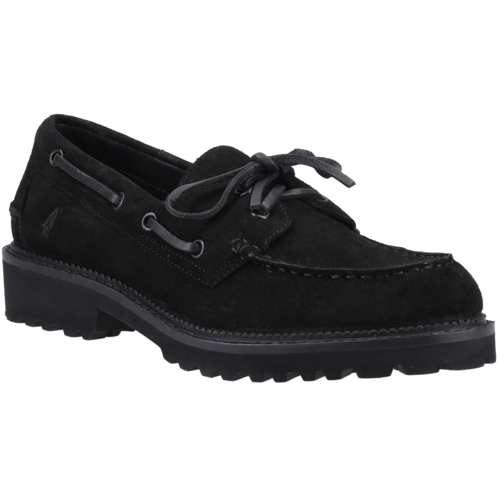 Hush Puppies Geri Suede Women's Black Loafers