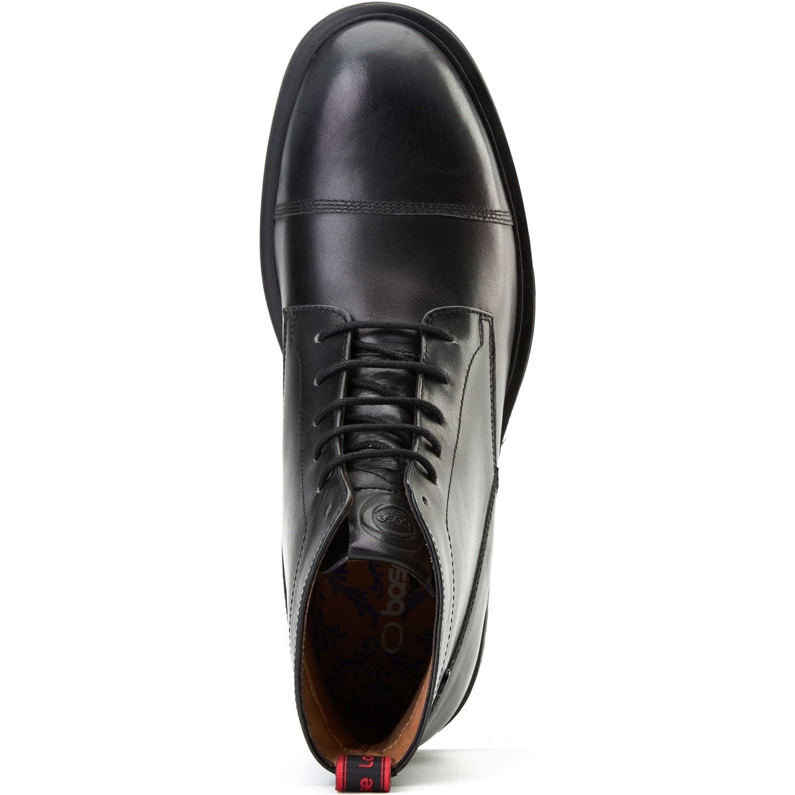 Base London Boulton Leather Men's Black Ankle Boots