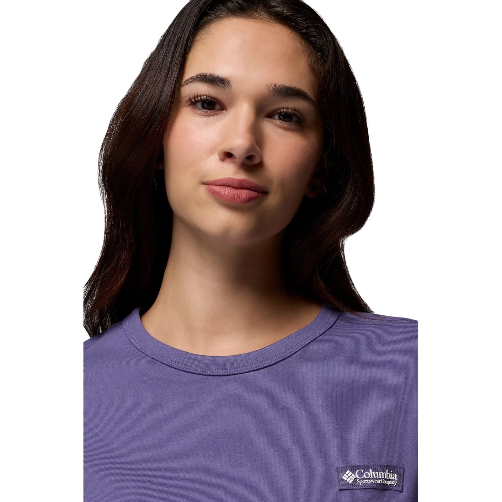 Columbia CSC Heavyweight Graphic Tee Cotton Women's Purple T-Shirt
