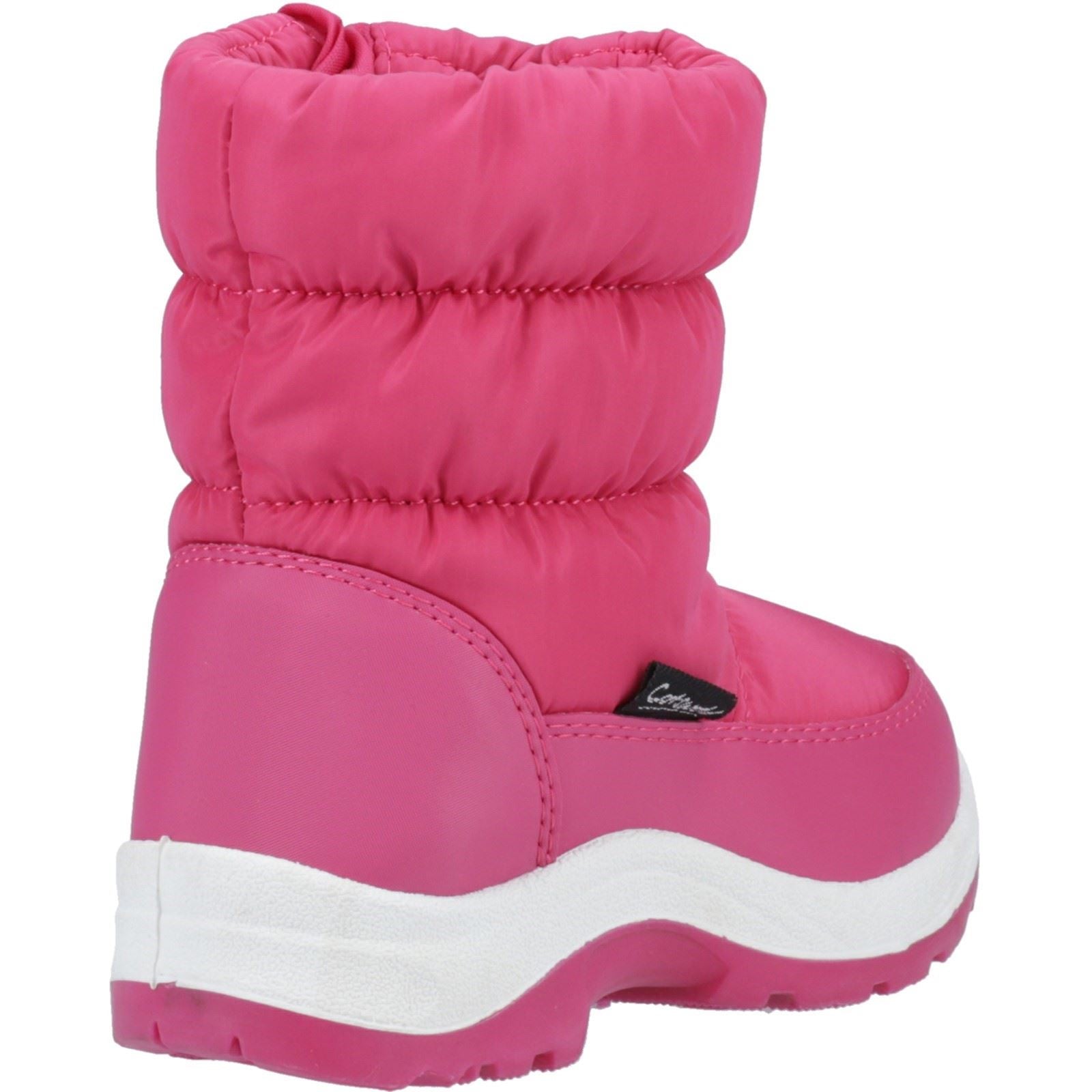 Cotswold Tirely Textile Pink Wellington Boots