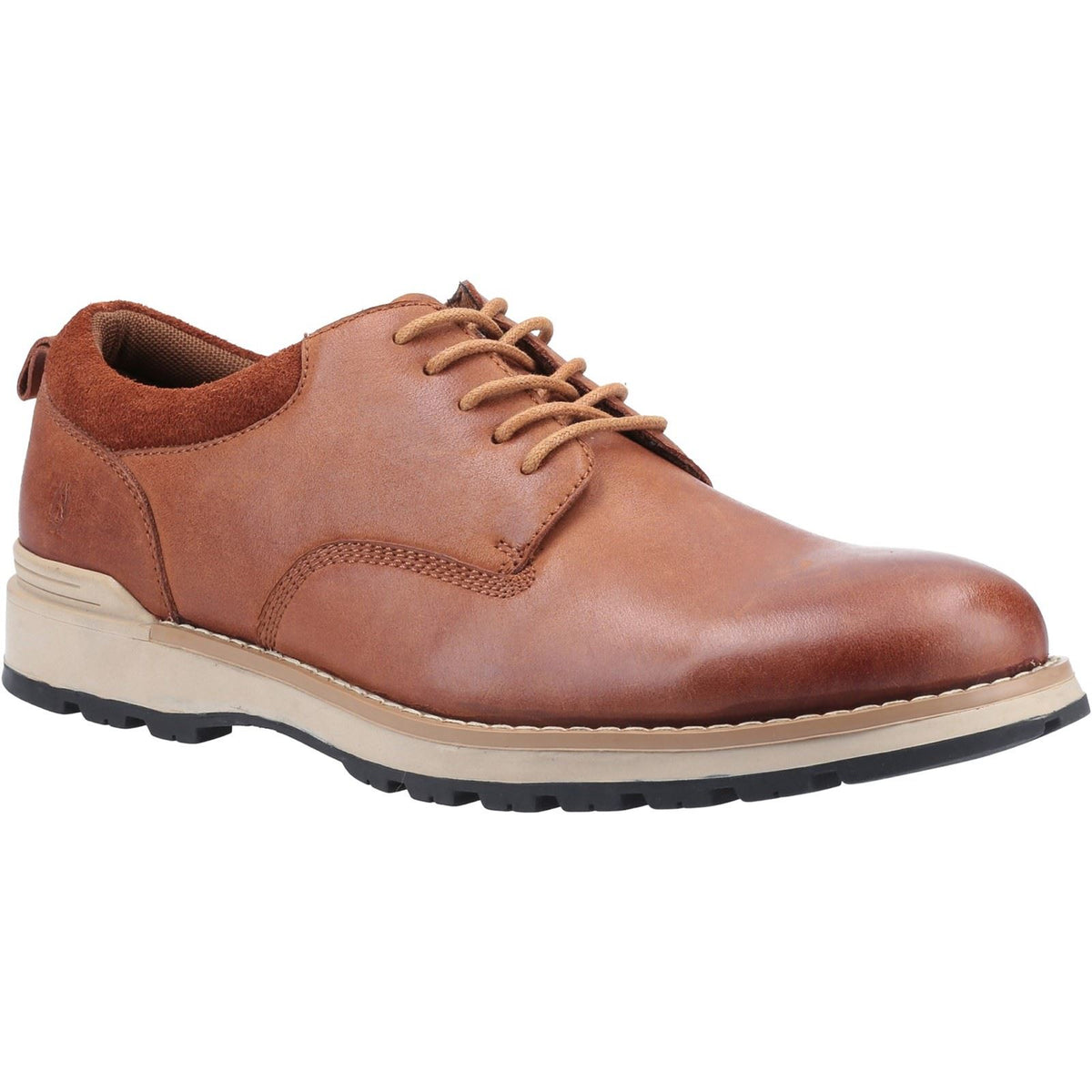 Hush Puppies Dylan Leather And Suede Men's Tan Lace-Up Shoes