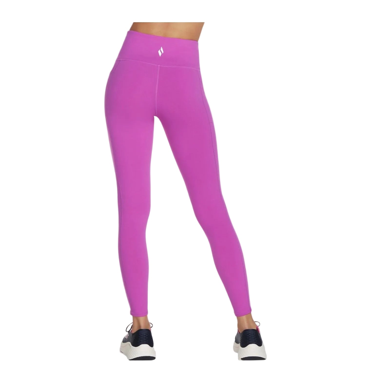 Skechers Performance GOWALK Wear High Waisted Nylon Women's Bright Purple Sports Leggings