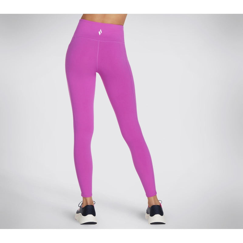 Skechers Performance GOWALK Wear High Waisted Nylon Women's Bright Purple Sports Leggings