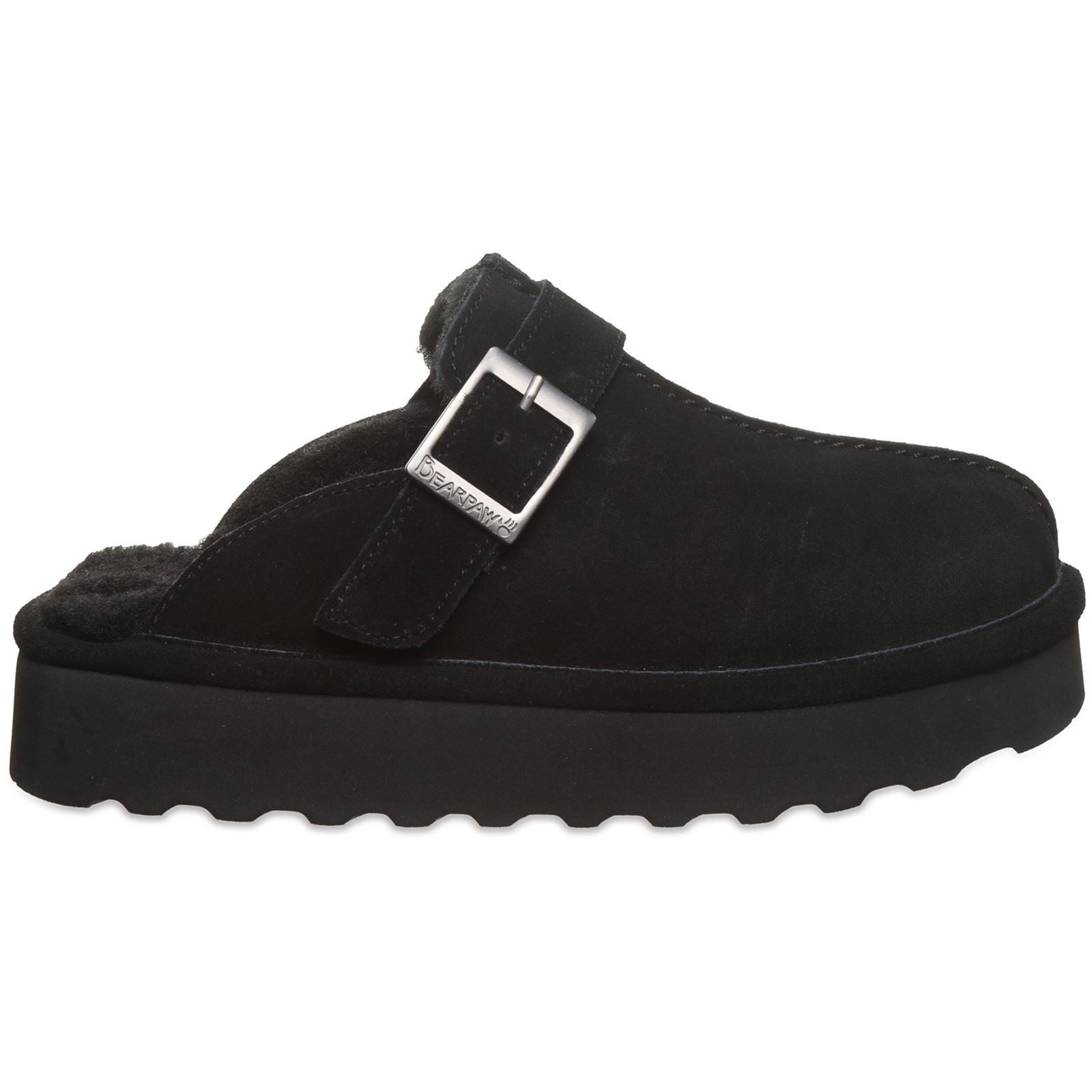 Bearpaw Moxie Suede Women's Black Slippers