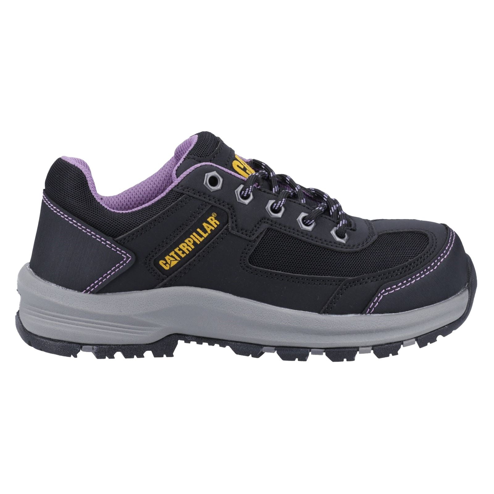 Caterpillar Elmore PVC Black/Lilac Safety Trainers
