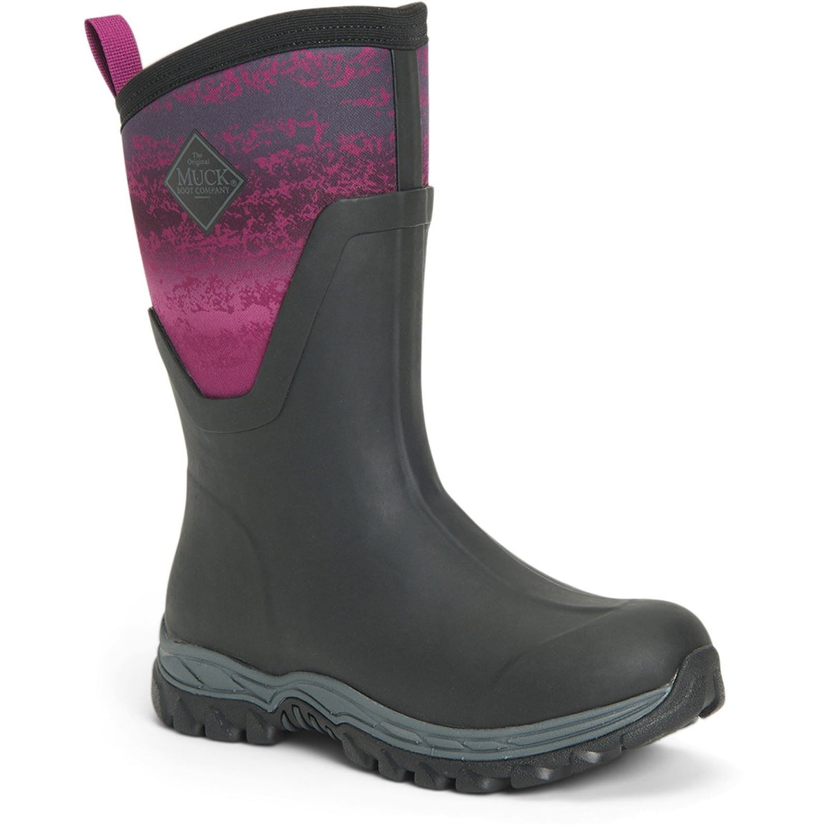 Arctic Sport Mid Rubber Black Magenta Wellington