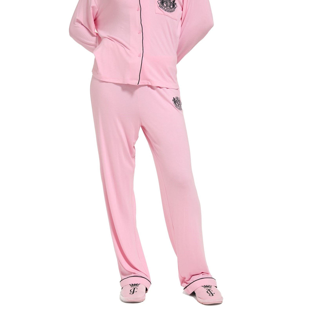 Juicy Couture Crest PJ Set Women's Pink Pyjama Sets