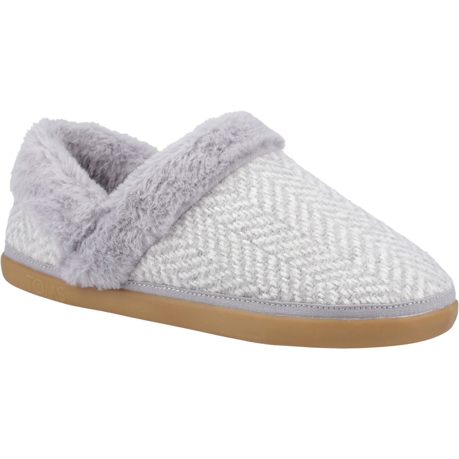 TOMS Oslo Synthetic Women's Drizzle Grey Slippers