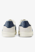 Fred Perry B4 Textured Leather/Suede Men's Porcelain/Blue Trainers