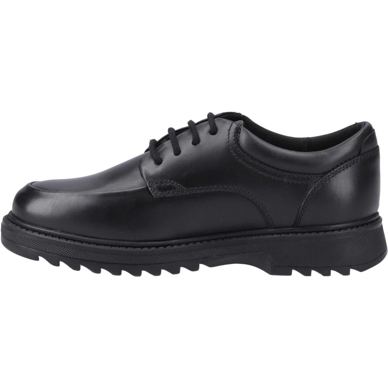 Hush Puppies Romeo Leather Junior Black Shoes