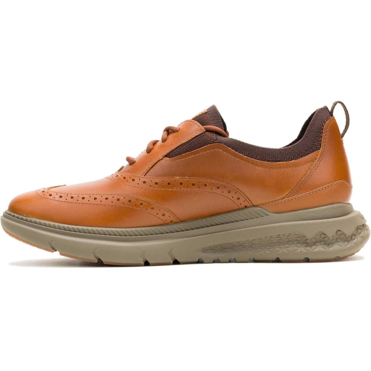 Hush Puppies Excel Leather Men's Cognac Lace-Up Shoes