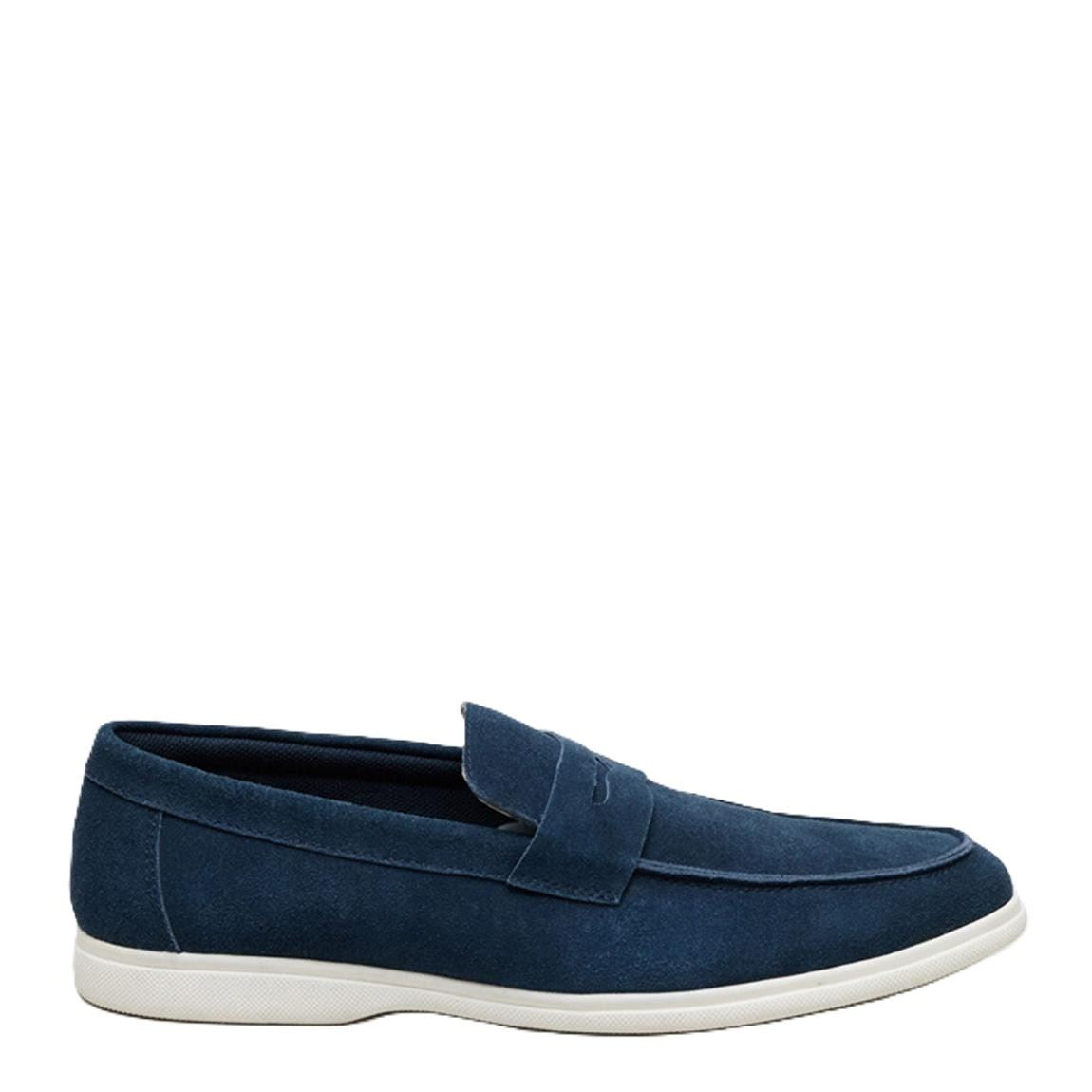 Antique Rogue Anton Suede Men's Navy Loafers
