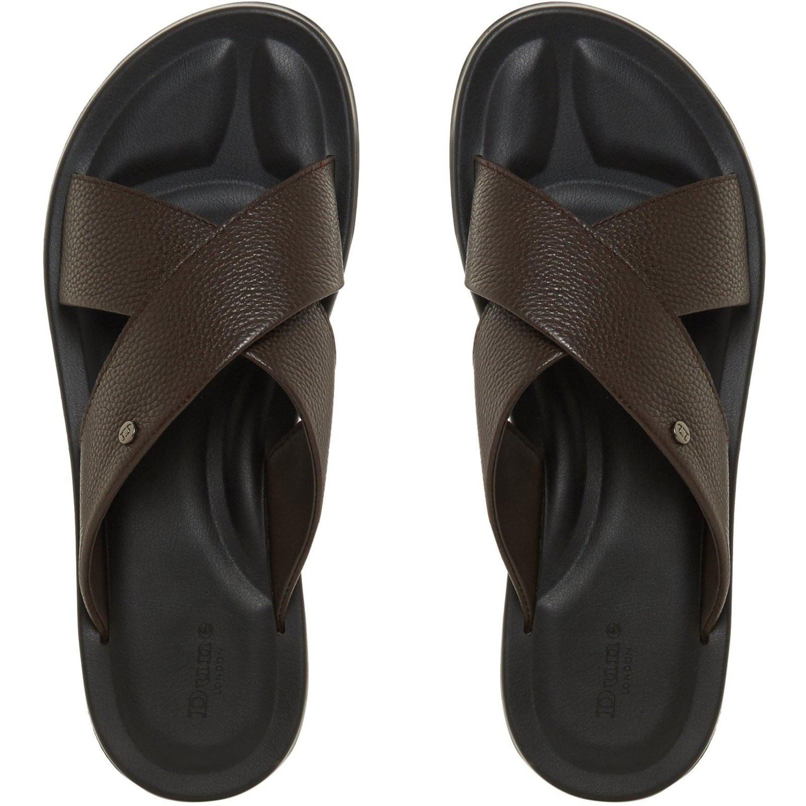 Dune Frankss Leather Men's Brown Sandals