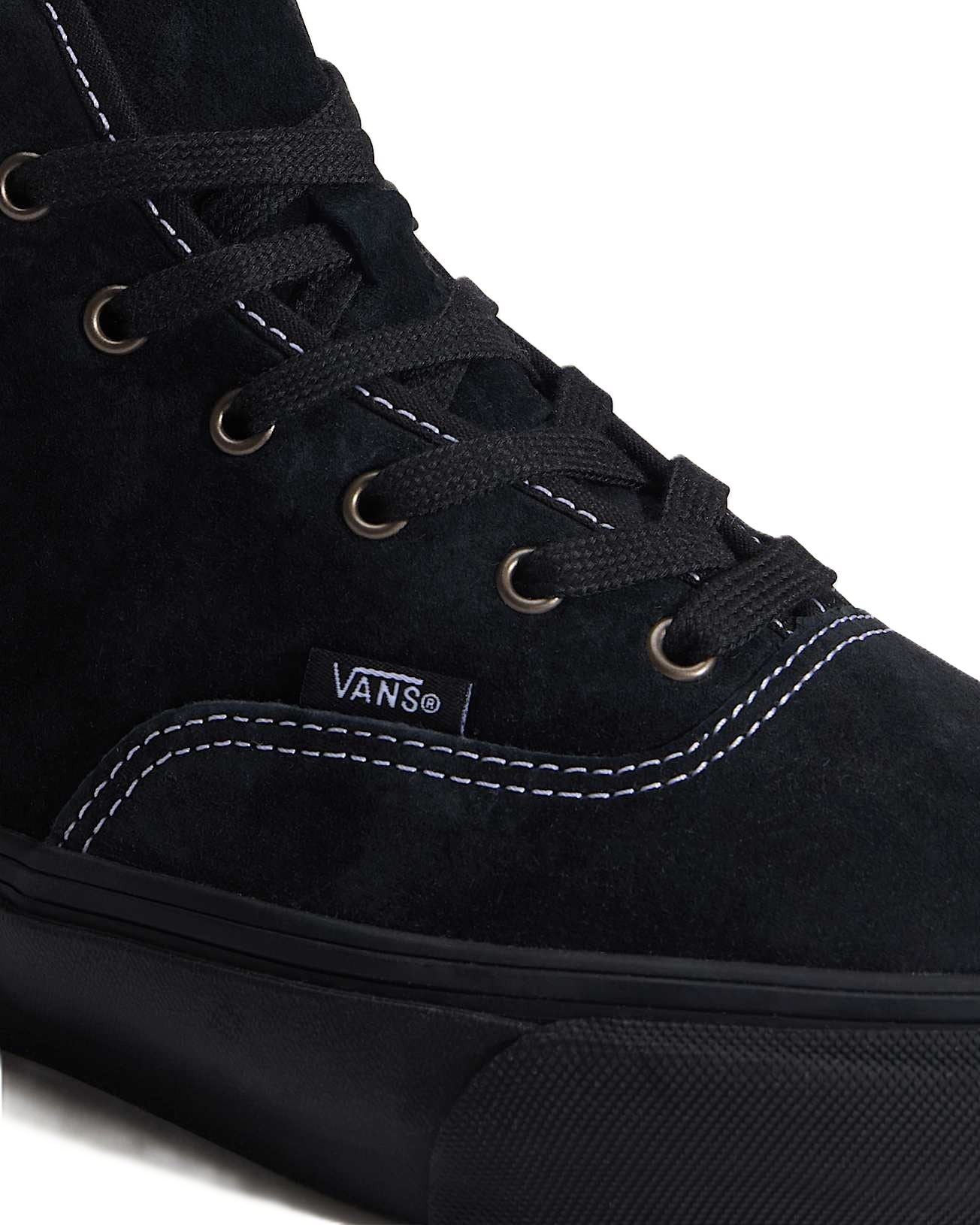 Vans Authentic Hi 2.0 Pig Suede Black Trainers