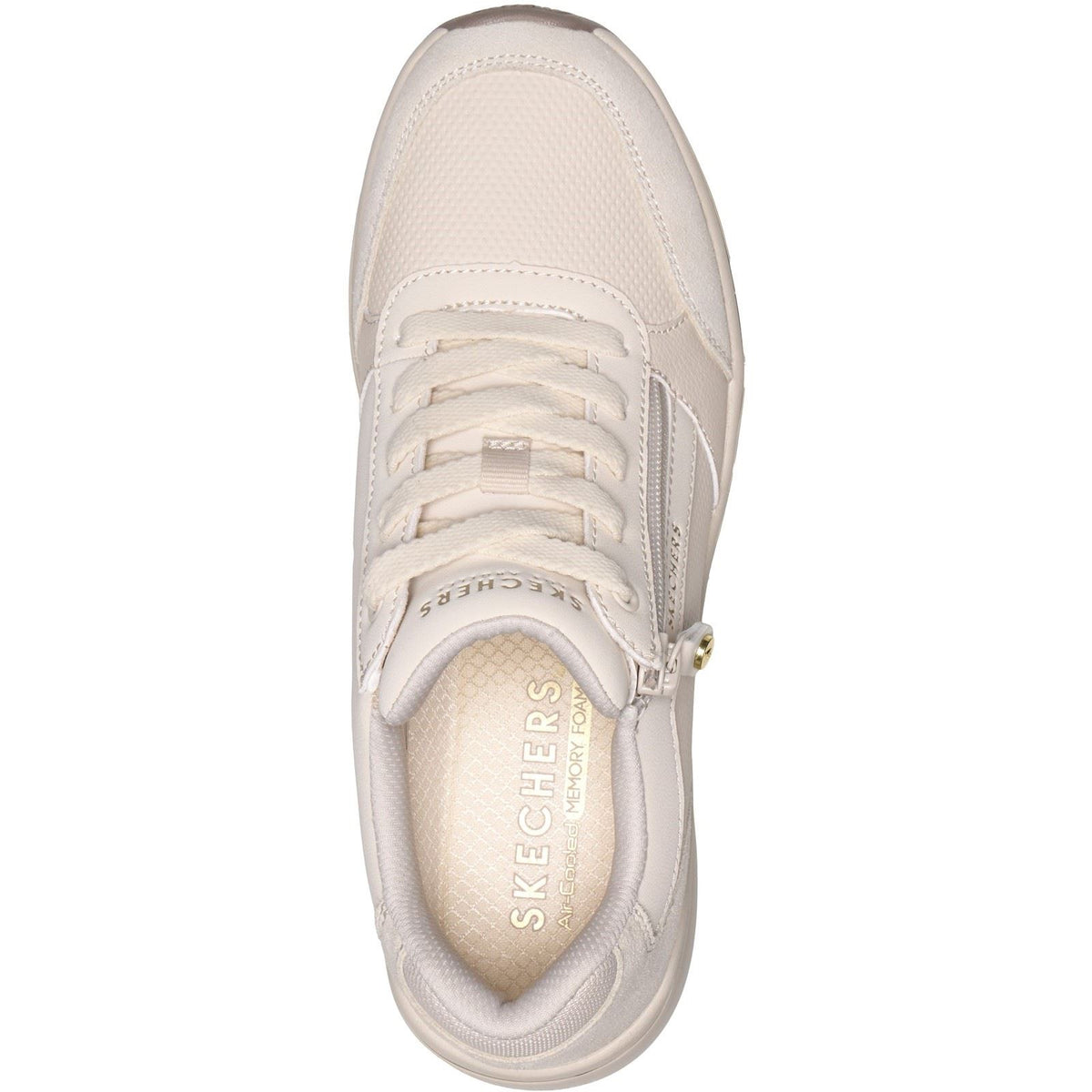 Skechers Billion Flex Luxe Up Leather Women's Natural Trainers