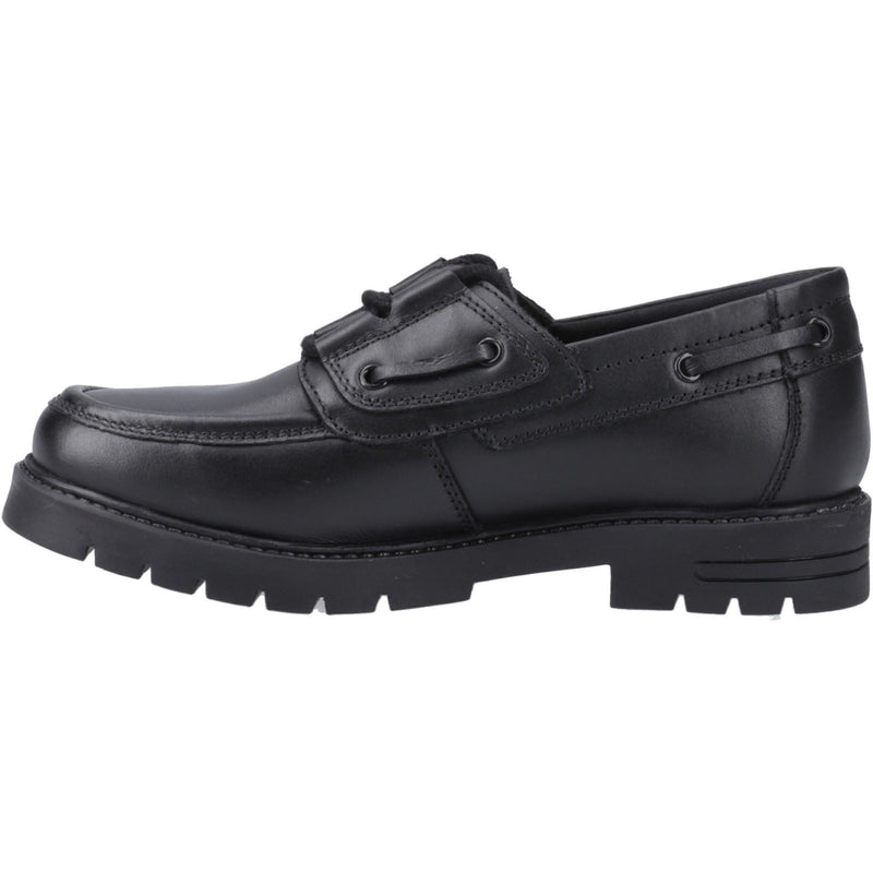 Hush Puppies Lucy Leather Junior Black Shoes