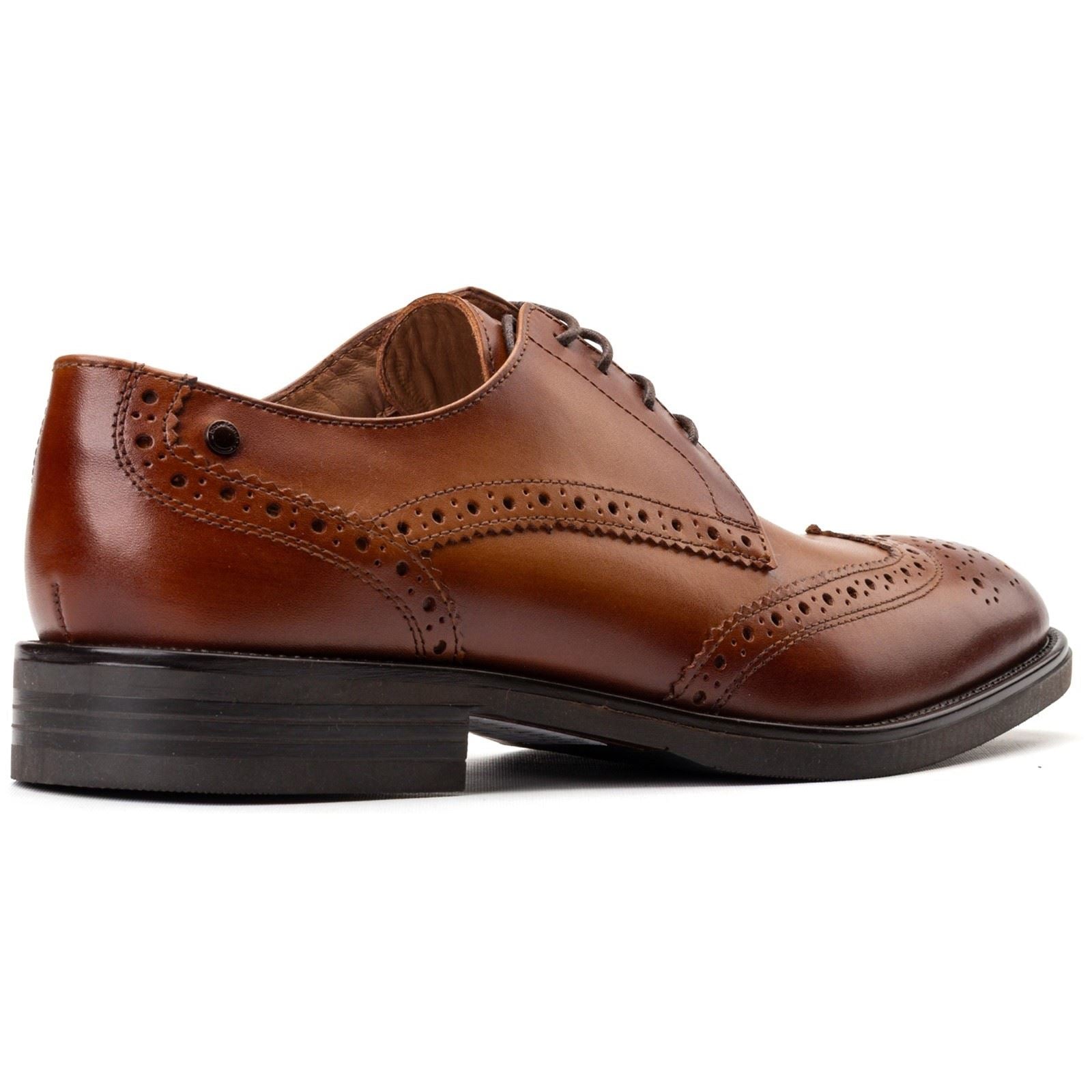 Base London Pocket Leather Men's Tan Brogues Shoes
