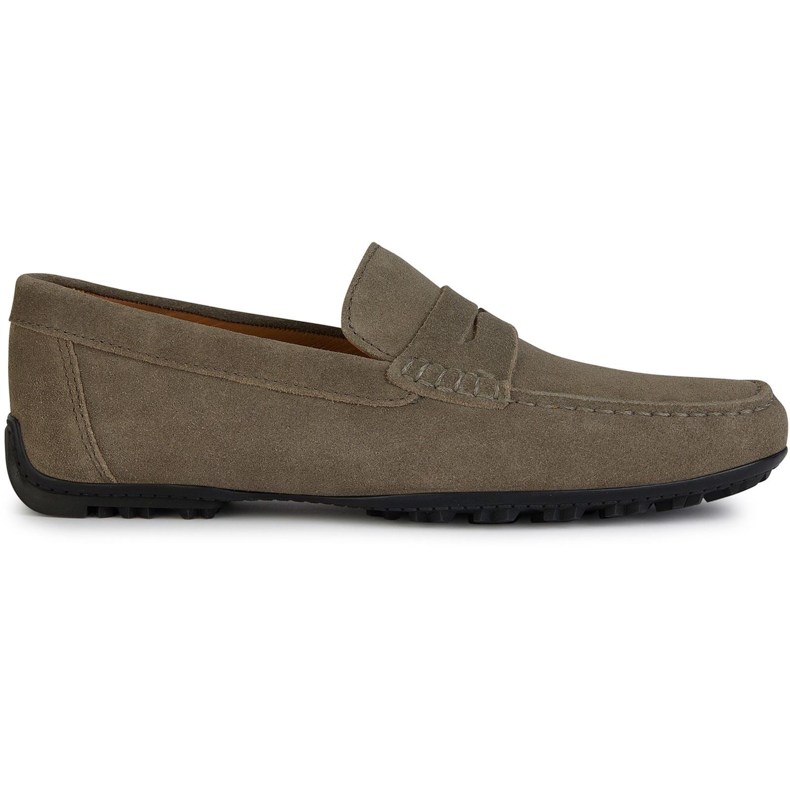 Geox U KOSMOPOLIS + GRIP Leather Men's Taupe Loafers