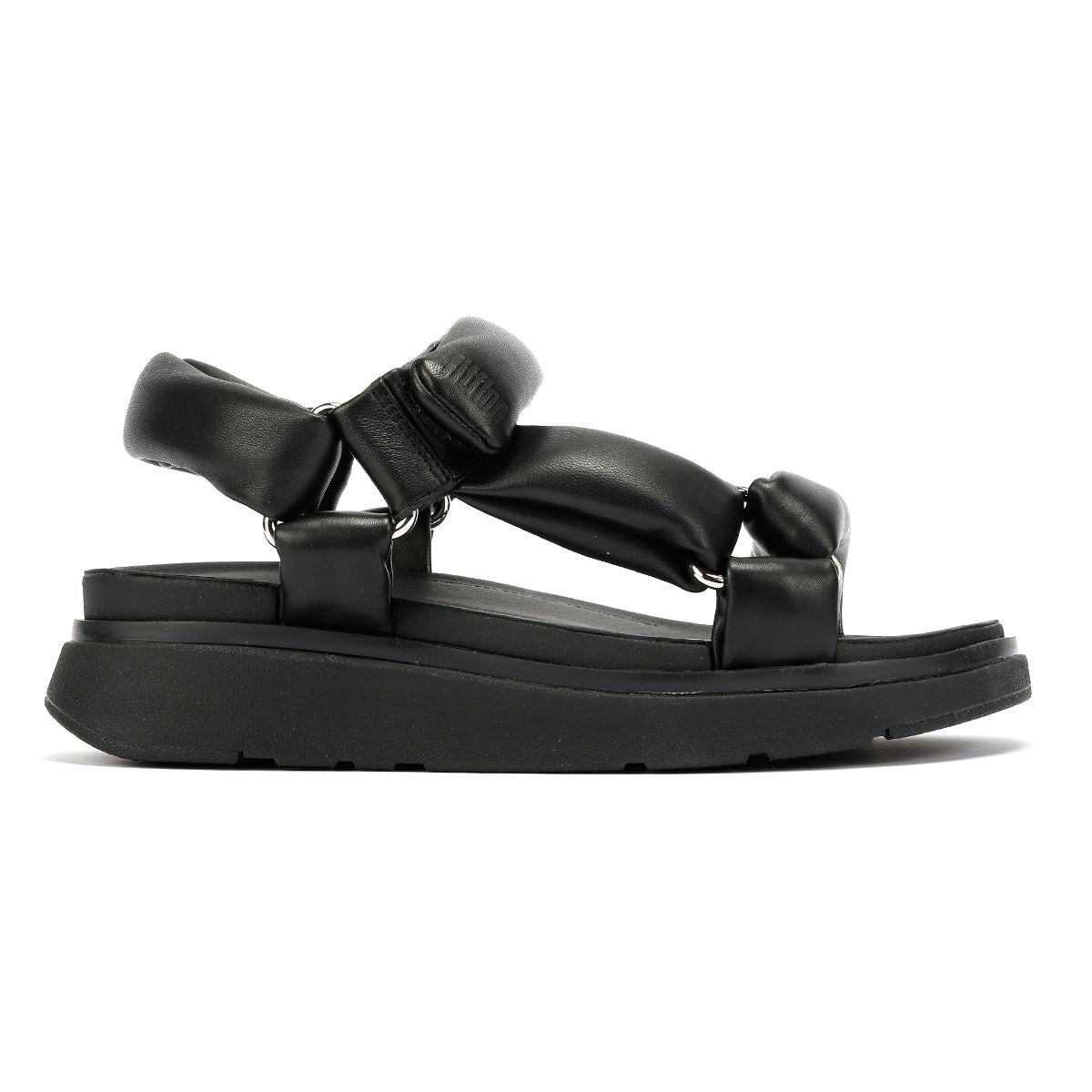 FitFlop Gen-FF Soft Leather Women's Black Sandals