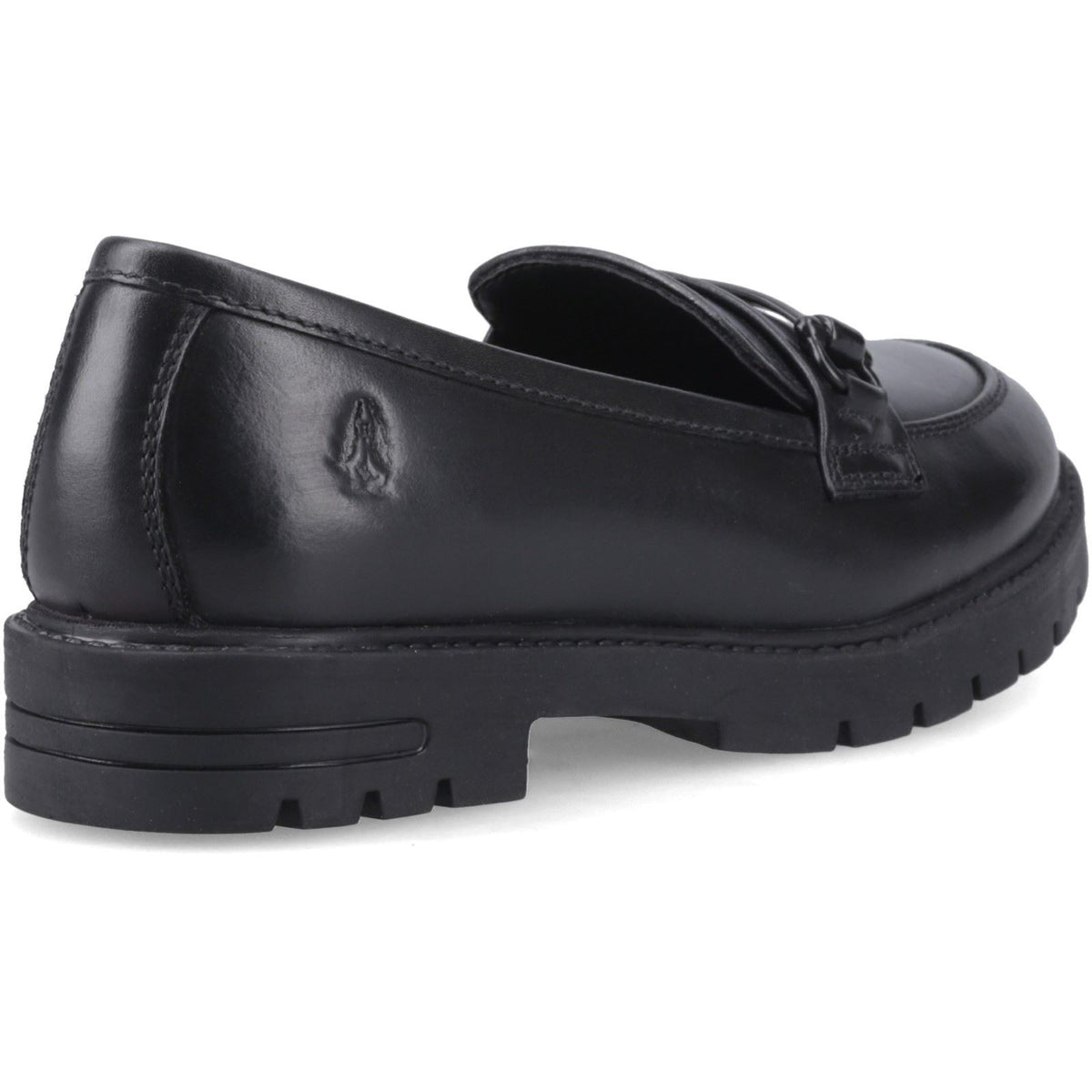 Hush Puppies Hazel Snaffle Leather Black Loafers