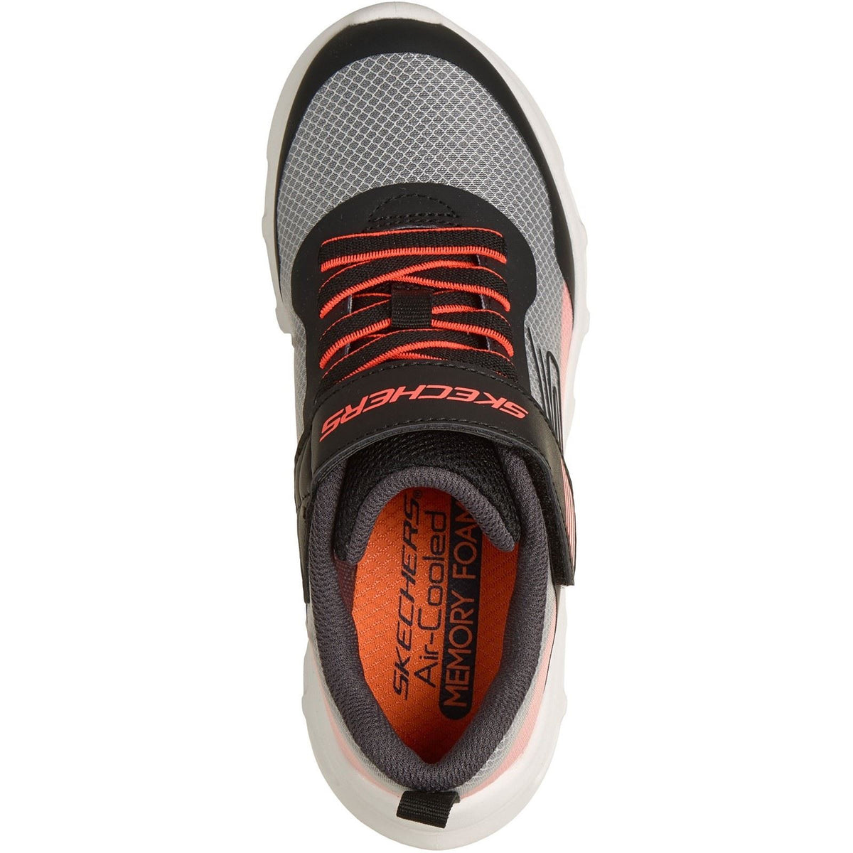 Skechers Glide-Step Drift Zorzox Textile Black & White/Orange Trainers