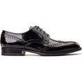 Base London Bell Leather Men's Black Brogues Shoes