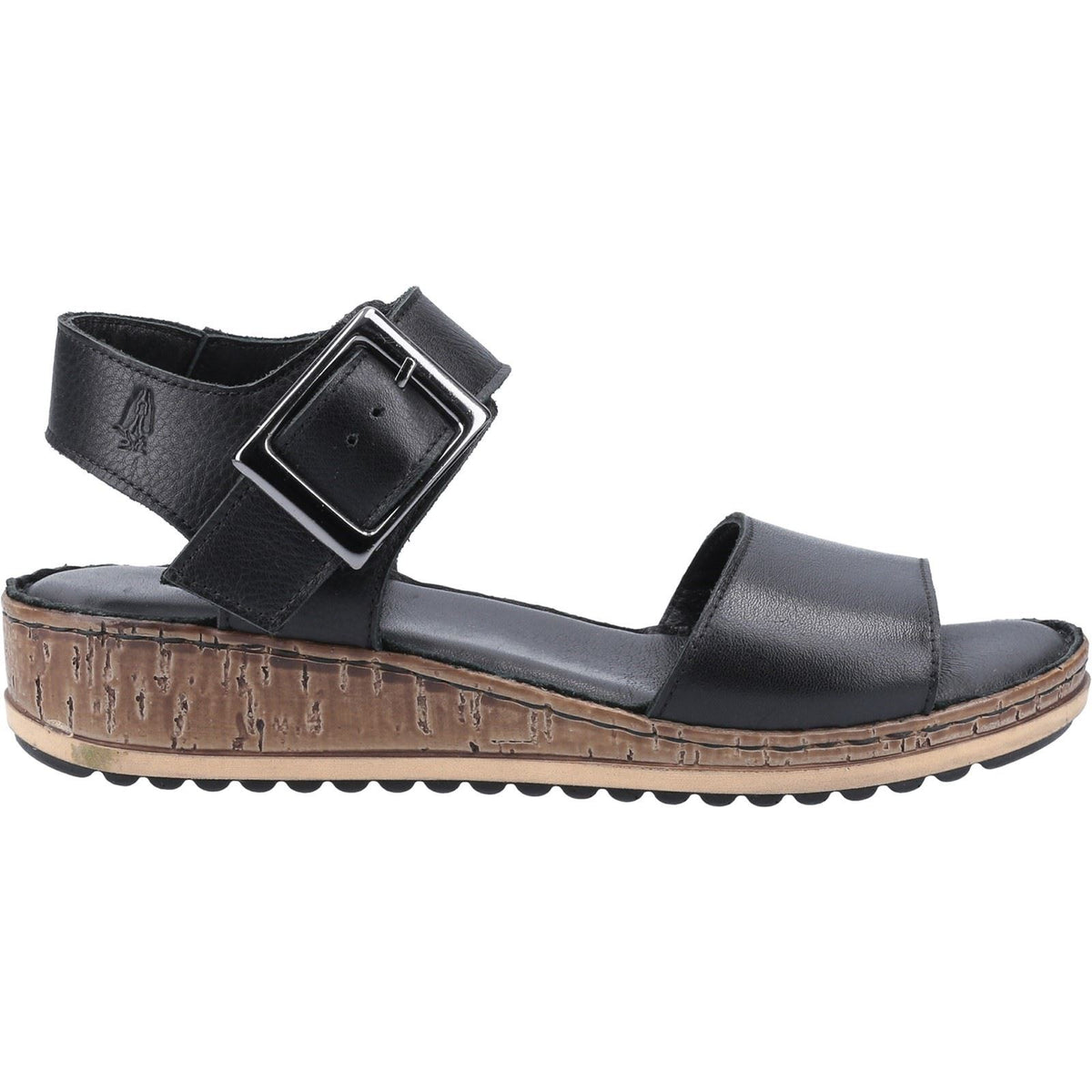 Hush Puppies Ellie Leather Women's Black Sandals