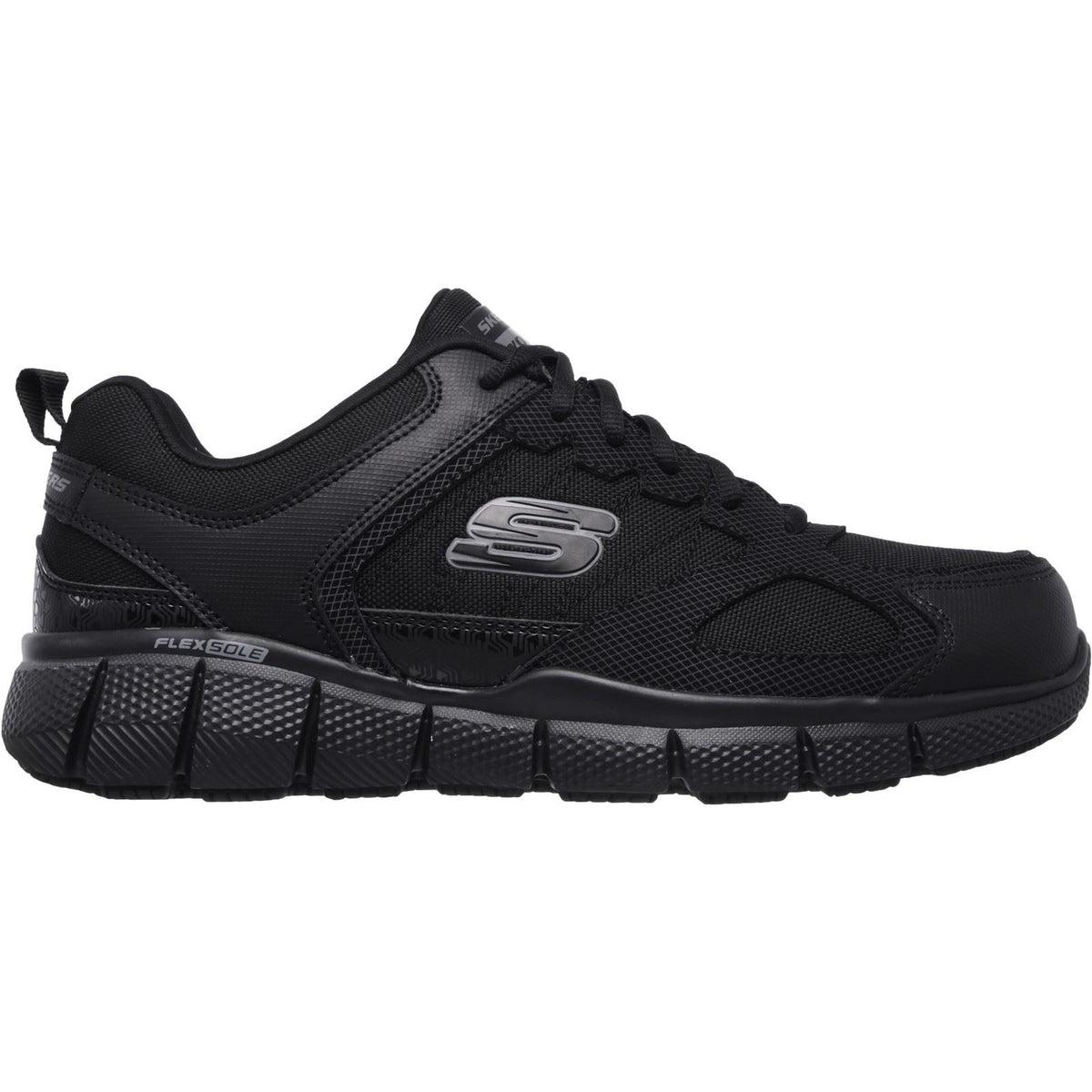 Skechers Workwear Telphin Sanphet Leather Men's Black Safety Trainers