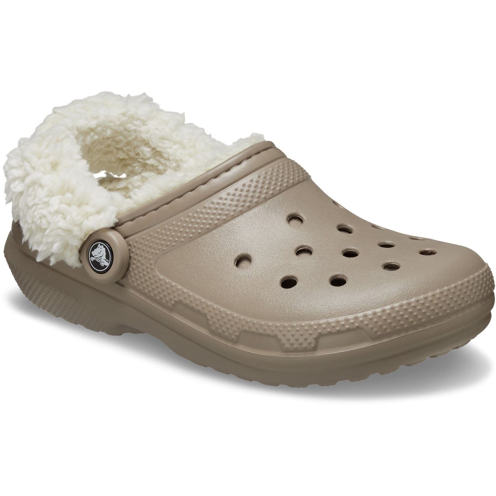 Crocs Classic Fleece Lined Textile Blend Mushroom Clogs