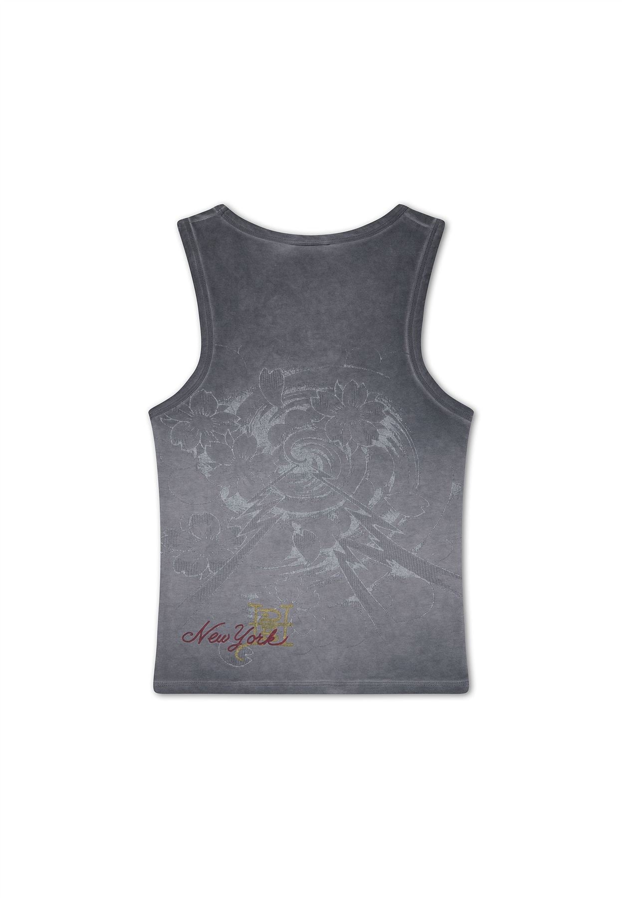 Ed Hardy In Memory of When I Cared Fitted Women's Black Vest Top