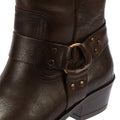 Bronx Trig-Ger Harness Waxy Leather Women's Brown Boots
