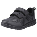 Hush Puppies Spencer Leather Junior Black Shoes