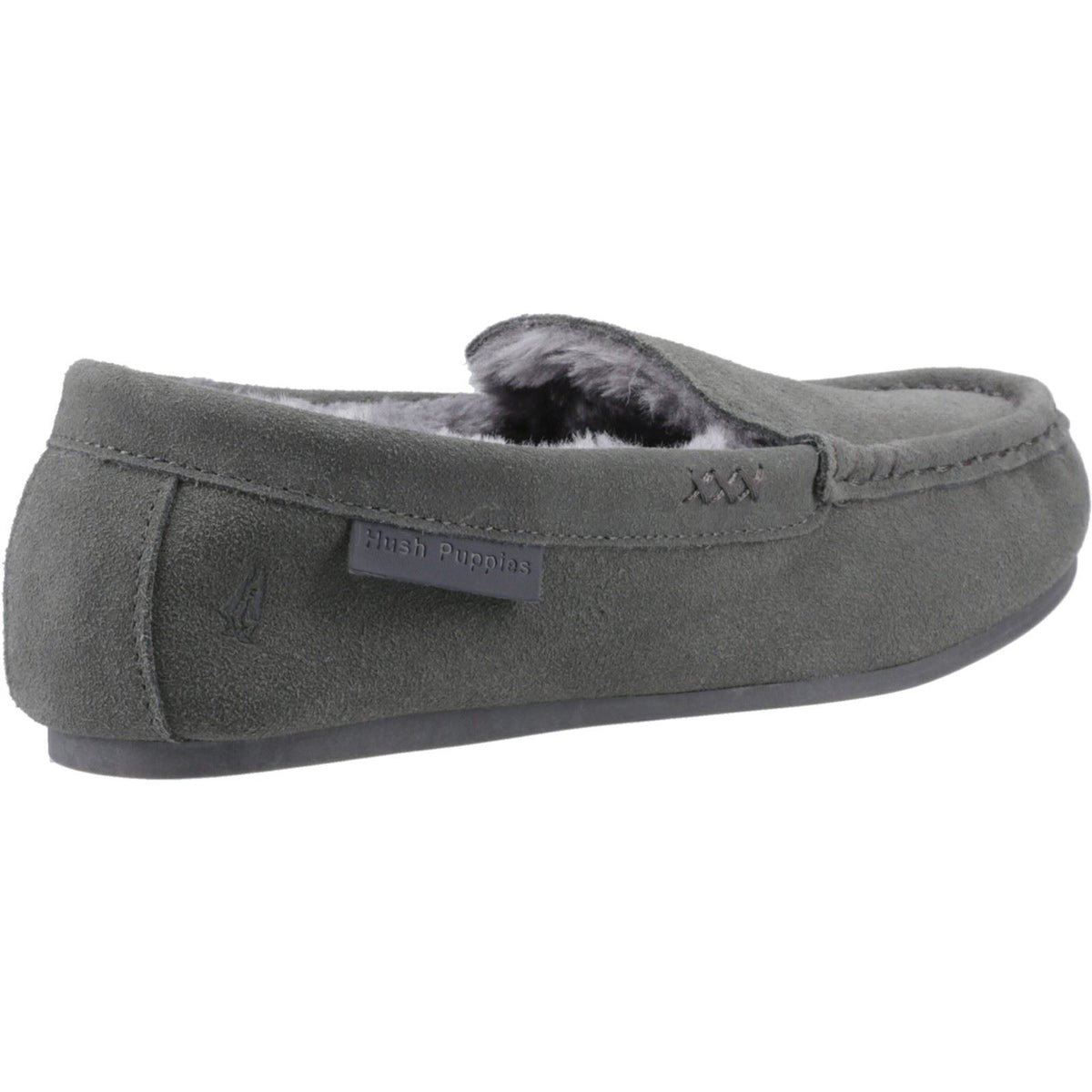 Hush Puppies Annie Mocassin Suede Women's Grey Slippers