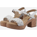 Hush Puppies Poppy Quarter Strap Leather Women's White Sandals
