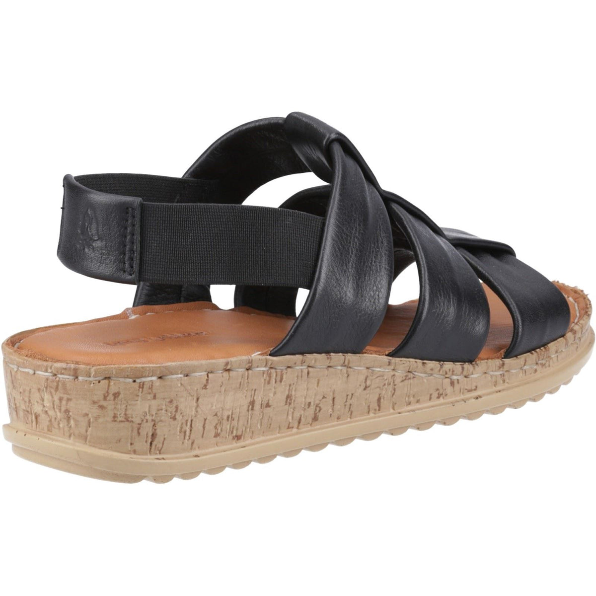 Hush Puppies Eden Gladiator Leather Women's Black Sandals