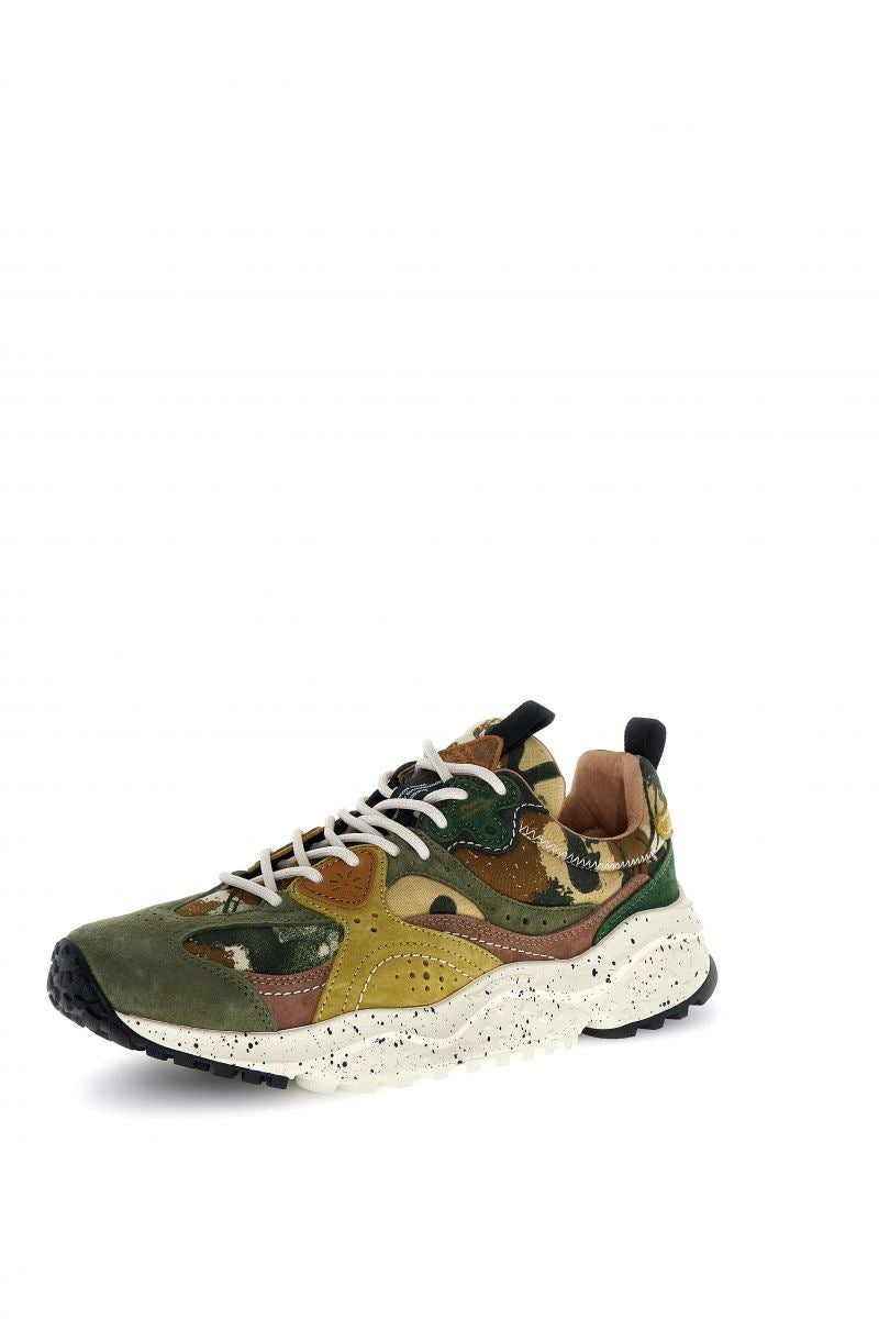 Flower Mountain Wave Suede Men's Camouflage Trainers
