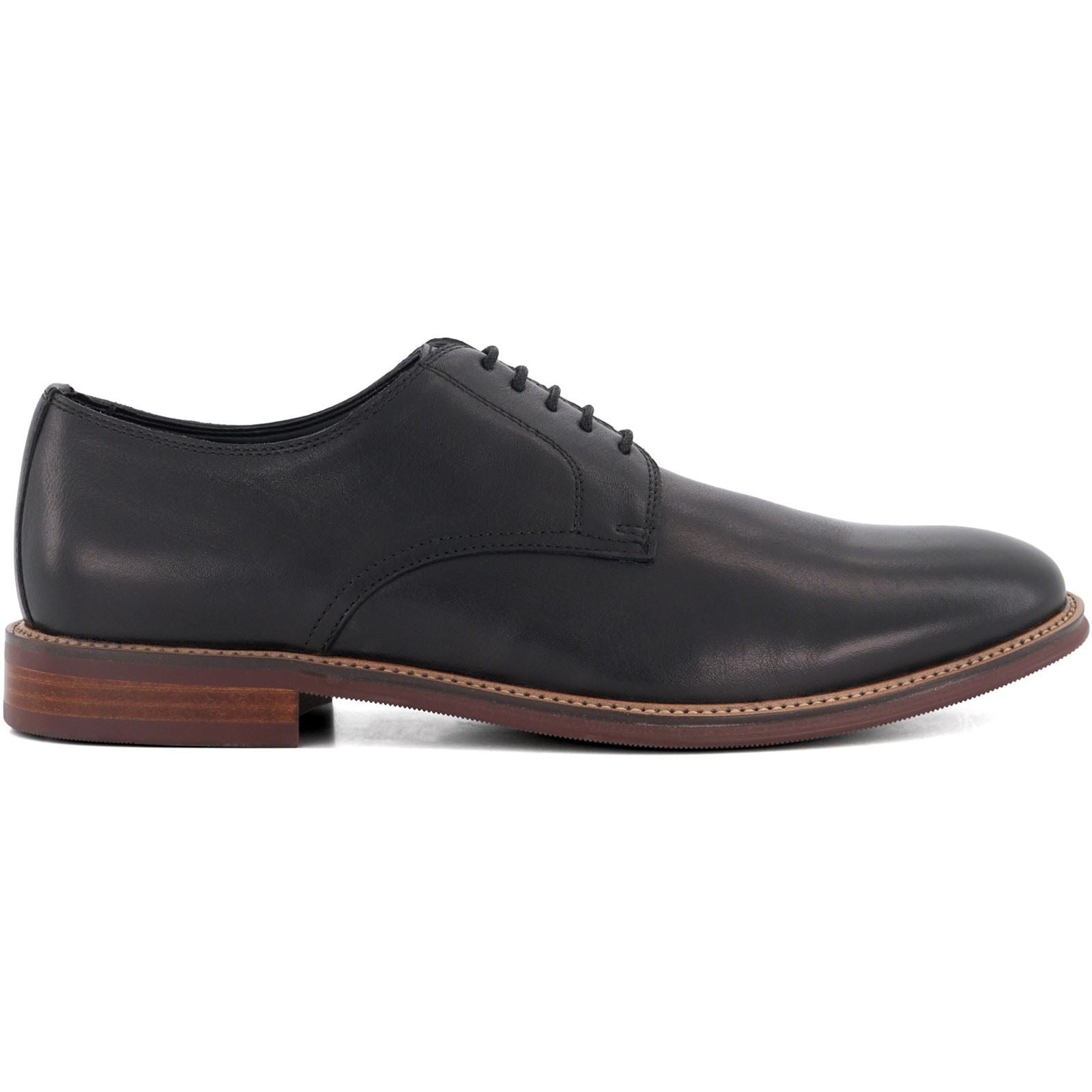 Dune Stanley Men's Black Lace-Up Shoes