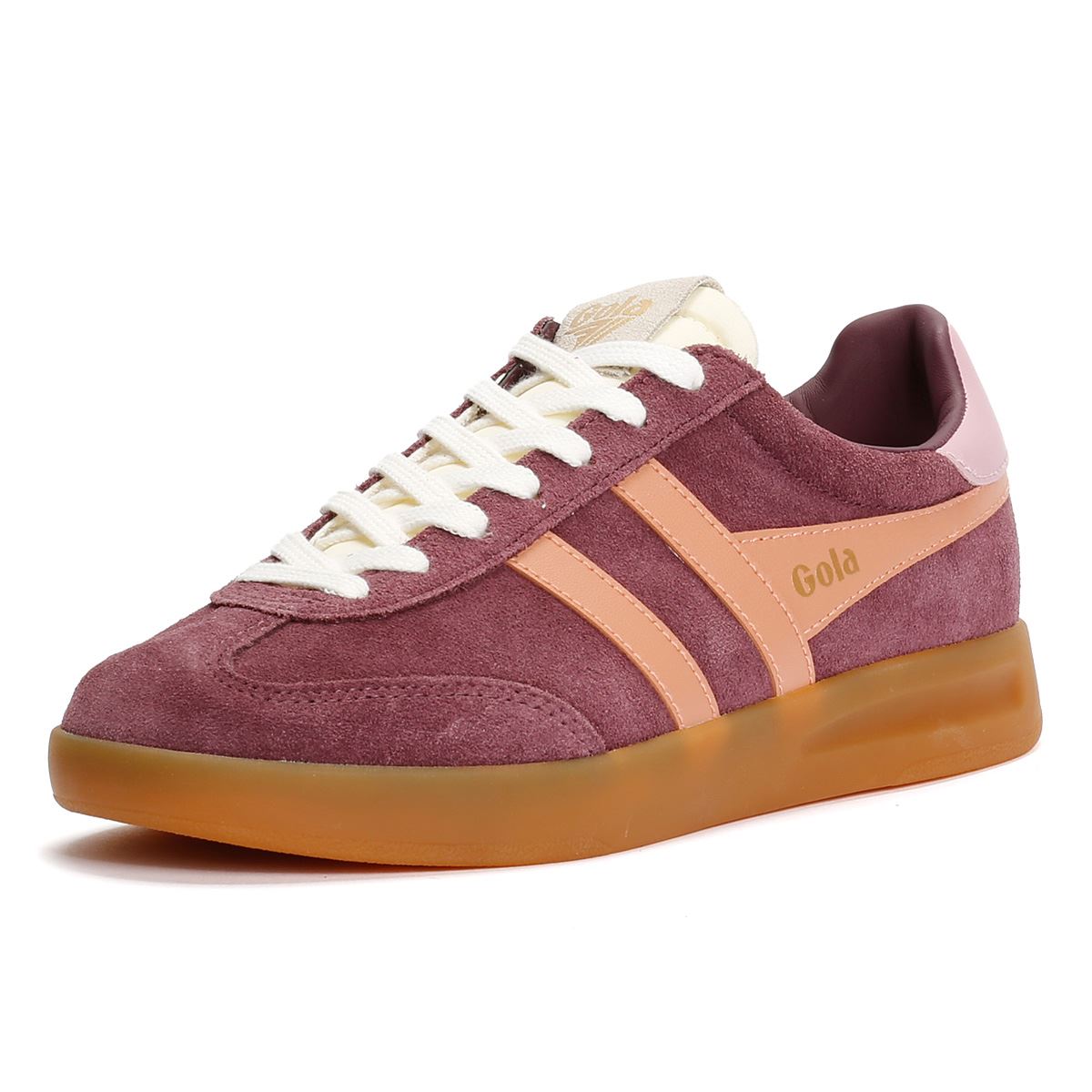 Gola Cyclone Suede Women's Windsor Wine/Terracotta/Candy Trainers
