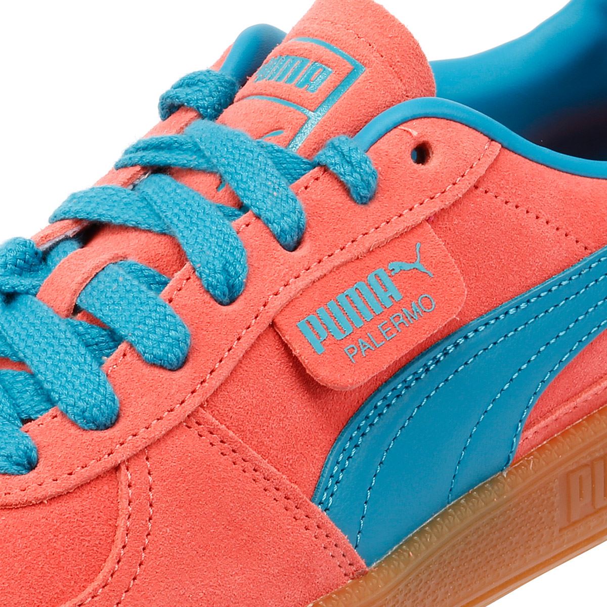 Puma Palermo Leather Pink/Blue Trainers