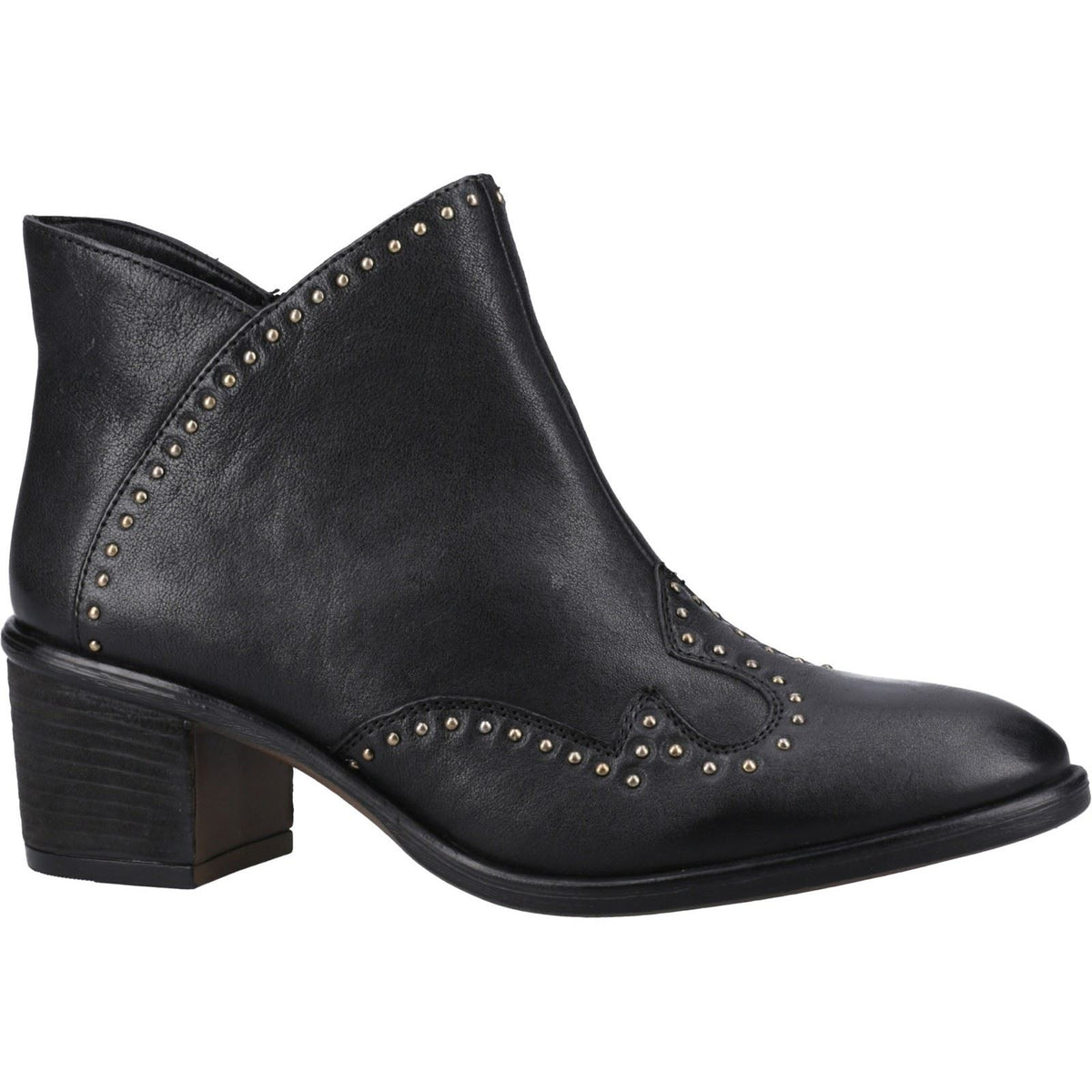 Hush Puppies Waverly Leather Women's Black Boots