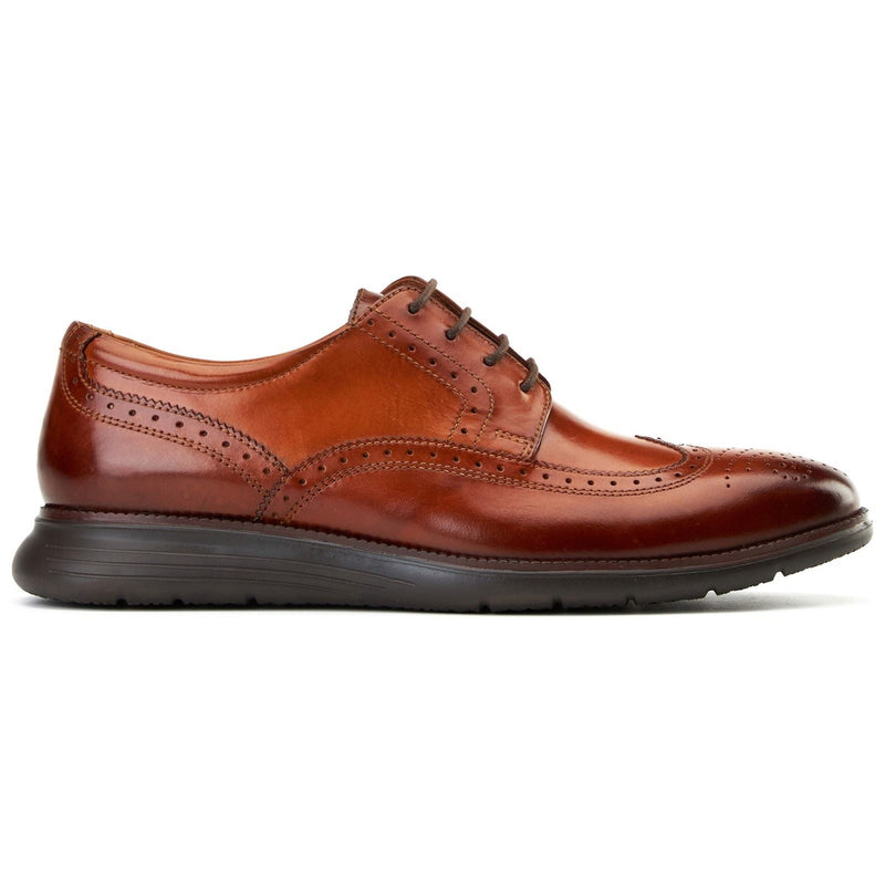 Base London Flight 25 Leather Men's Burnt Tan Brogues Shoes