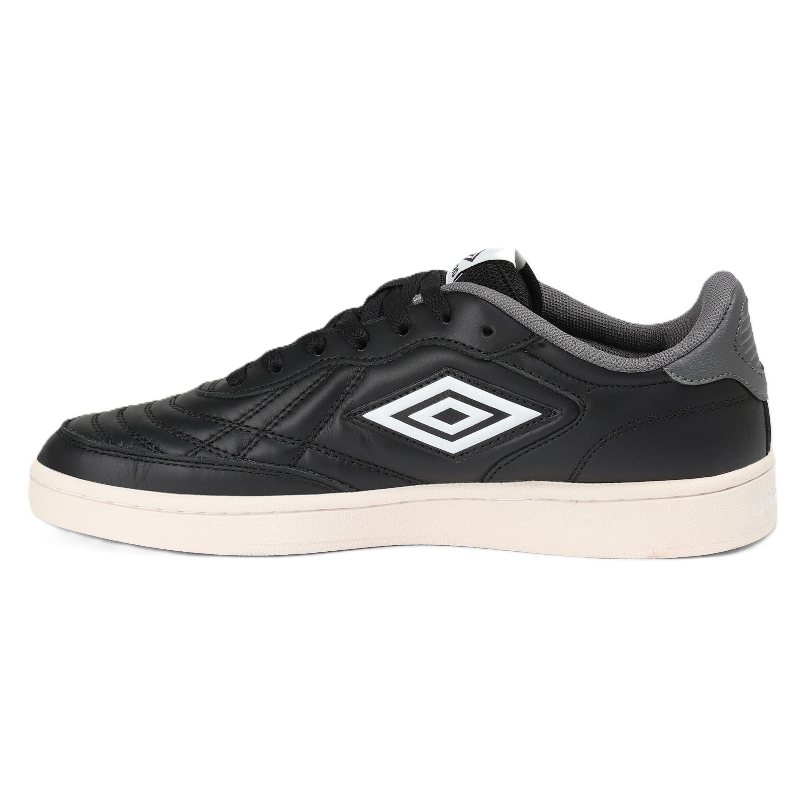 Umbro Clayton Leather Black/Castlerock/White Trainers
