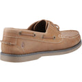 Hush Puppies Wilson Leather Men's Tan Boat Shoes