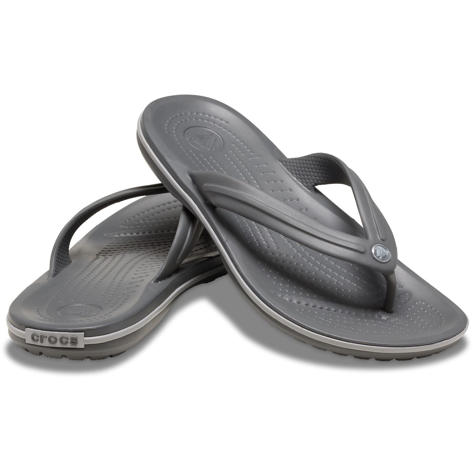 Crocs Crocband Flip Thermoplastic Men's Slate Grey/Smoke Flip Flops