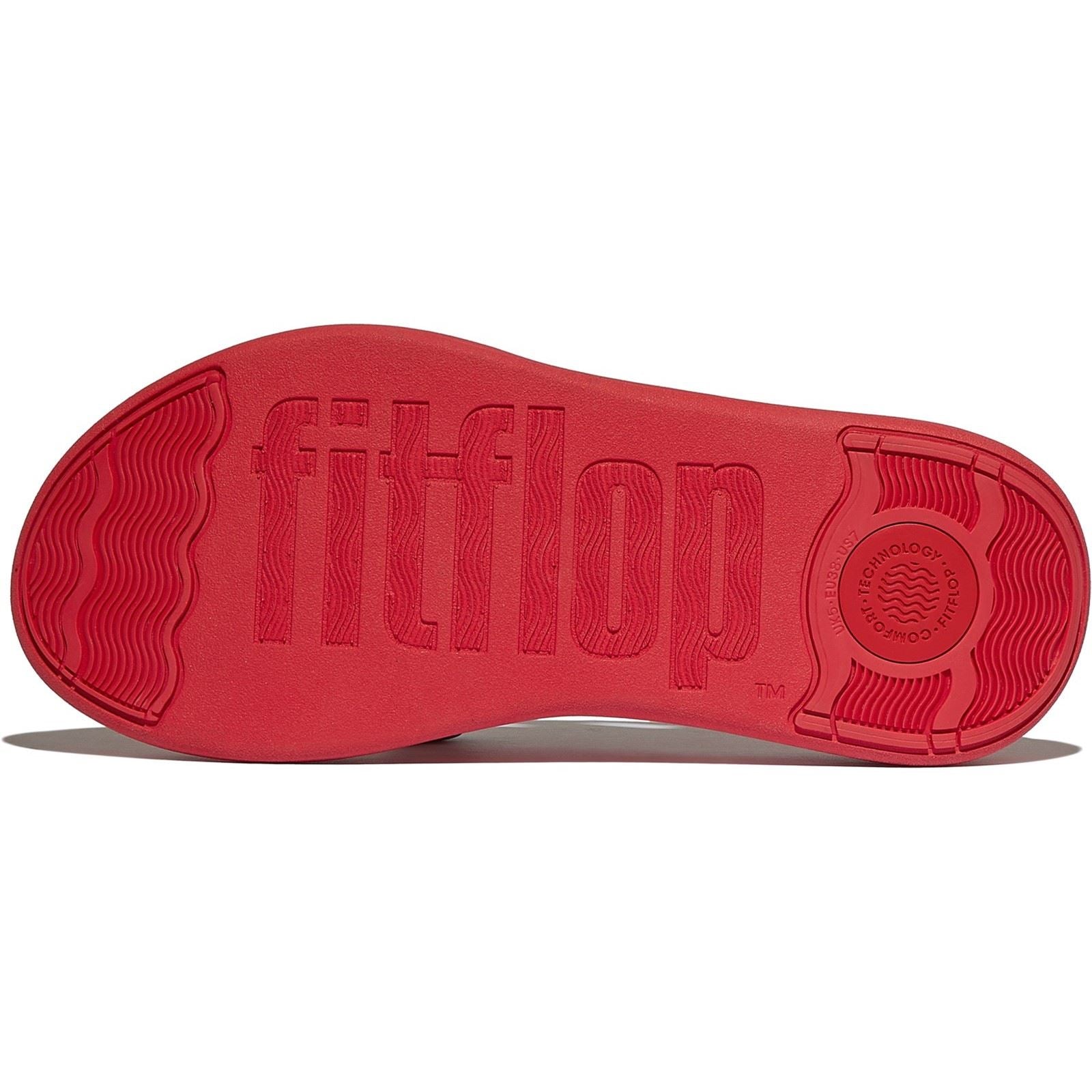 Fitflop F-Mode Go Polyester Women's Red Flip Flops