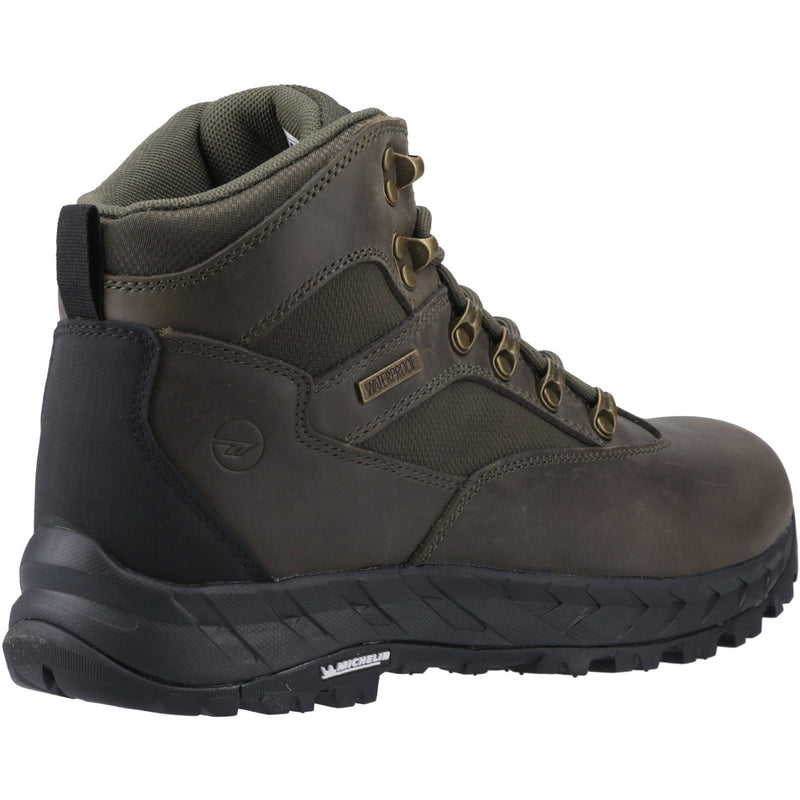 Hi-Tec Euro Trail Leather Men's Khaki Hiking Boots