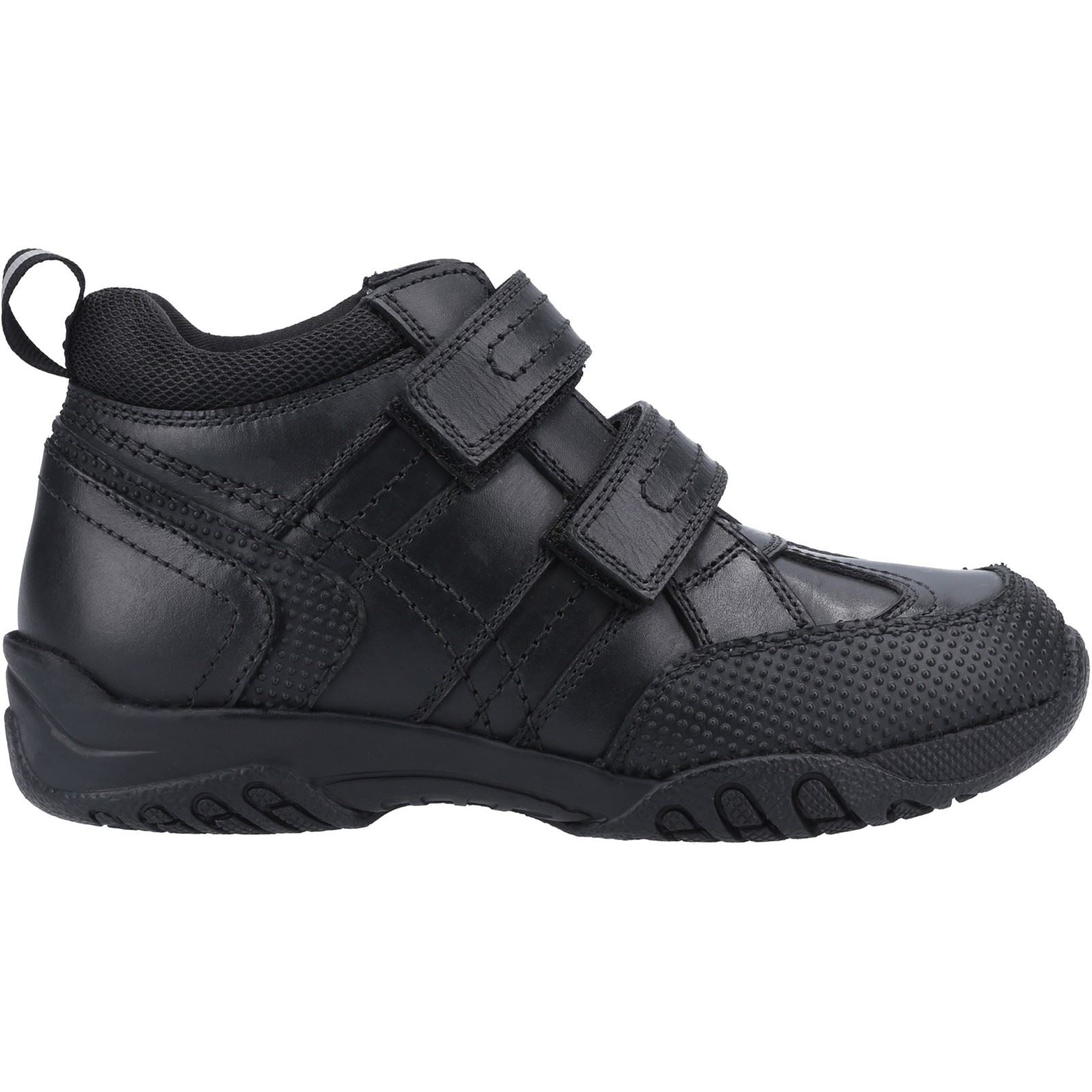 Hush Puppies Jezza Youth Boy's Black Leather Boots